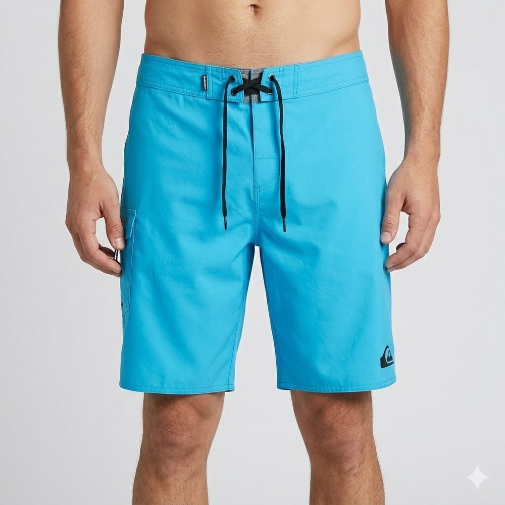 Quiksilver Mens Recycled 100% Polyester Boardshorts Size 36 Blue